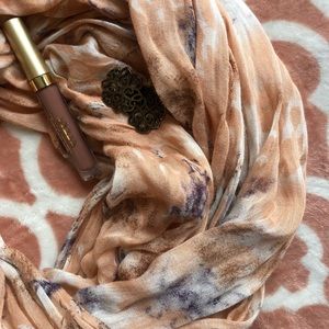 🍑Peachy Watercolored Infinity Scarf